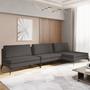 Imagem de Sofá Modular 3 Lugares com Chaise 300cm Calla CabeCasa MadeiraMadeira