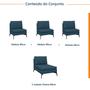 Imagem de Sofá Modular 4 Lugares com Chaise 340cm Calla Cabecasa Madeiramadeira