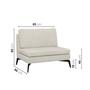 Imagem de Sofá Modular 4 Lugares com Chaise 340cm Calla Cabecasa Madeiramadeira
