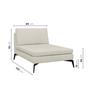 Imagem de Sofá Modular 4 Lugares com Chaise 340cm Calla Cabecasa Madeiramadeira