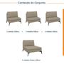 Imagem de Sofá Modular 4 Lugares com Chaise 400cm Calla Cabecasa Madeiramadeira