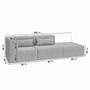 Imagem de Sofá Modular de Canto 01 Canto 01 Poltrona e 01 Puff Easybox CabeCasa MadeiraMadeira