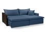 Imagem de Sofá Mônaco Sem Caixa 2.60m Cor Azul - Estilo Estofados