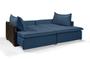 Imagem de Sofá Mônaco Sem Caixa 2.60m Cor Azul - Estilo Estofados