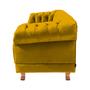 Imagem de Sofá Namoradeira 2 Lugares Chesterfield Duque Capitonê - Suede Preto / Sala, Recepção, Barbearia