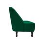 Imagem de Sofá Namoradeira Poltrona Decorativa 2 Lugares Teles Suede Verde Militar