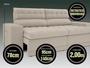 Sofá Omega 2,00m Assento Retrátil e Reclinável Velosuede Areia - NETSOFAS Imagem de Sofá Omega 2,00m Assento Retrátil e Reclinável Velosuede Areia - NETSOFAS