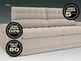 Sofá Omega 2,00m Assento Retrátil e Reclinável Velosuede Areia - NETSOFAS Imagem de Sofá Omega 2,00m Assento Retrátil e Reclinável Velosuede Areia - NETSOFAS