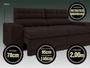 Imagem de Sofá Omega 2,00m Assento Retrátil e Reclinável Velosuede Chocolate - NETSOFAS