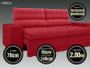 Imagem de Sofá Omega 2,00m Assento Retrátil e Reclinável Velosuede Vermelho - NETSOFAS