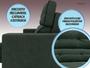 Imagem de Sofá Pegasus 2,00m Assento Retrátil e Reclinável Velosuede Verde - NETSOFAS