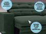 Imagem de Sofá Pegasus 2,00m Assento Retrátil e Reclinável Velosuede Verde - NETSOFAS