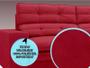 Imagem de Sofá Pegasus 2,00m Assento Retrátil e Reclinável Velosuede Vermelho - NETSOFAS