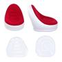 Imagem de Sofá Poltrona Puff Inflável Vermelho com Bomba  Conforto Ergonômico e Portátil