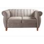 Imagem de Sofá Realeza Decorativo Chesterfield Namoradeira Retrô Bella Decor