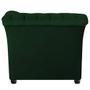 Imagem de Sofá Recamier Decorativa Chesterfield Sofia Suede Verde Capitonê - Amarena Móveis