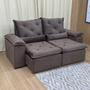 Imagem de Sofa Reclinavel Retratil Fofinho P/ Assistir Series 2,30m