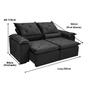 Imagem de Sofa Reclinavel Retratil Fofinho P/ Assistir Series 2,30m