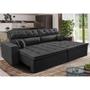 Imagem de Sofá Retrátil e Reclinável 1,82m Luxos Cama inBox Velusoft Preto