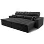 Imagem de Sofá Retrátil e Reclinável 1,82m Luxos Cama inBox Velusoft Preto