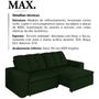 Imagem de Sofa Retratil E Reclinavel 210 cm Max Veludo SL 947 Moll