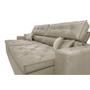 Imagem de Sofá Retrátil e Reclinável 2,32m com Molas Cama inBox Estilo Suede Velusoft Bege