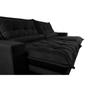 Imagem de Sofa Retrátil e Reclinável 2,32m com Molas Ensacadas Cama inBox Soft Tecido Suede Preto 
