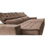 Imagem de Sofá Retrátil e Reclinável 2,35m Cama inBox Big Puffer com SoftGelD40 Velupluma Castor