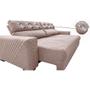 Imagem de Sofá Retrátil e Reclinável 2,55m Molas Ensacada Cama inBox Silver Style ThermoGel Linho Bege Escuro