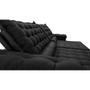 Imagem de Sofá Retrátil e Reclinável 2,55m Molas Ensacadas Cama inBox Big Space com Bordado 3D Velusoft Preto