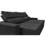 Imagem de Sofá Retrátil e Reclinável 2,75m Cama inBox Big Star com SoftGelD40 Velupluma Preto