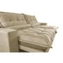 Imagem de Sofa Retrátil e Reclinável 2,92m com Molas Ensacadas Cama inBox Soft Tecido Suede Bege 