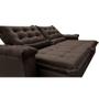 Imagem de Sofá Retrátil e Reclinável 2,95m Cama inBox Big Fresh com SoftGelD40 Velupluma Café