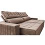 Imagem de Sofá Retrátil e Reclinável 2,95m Cama inBox Big Star com SoftGelD40 Velupluma Castor