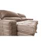 Imagem de Sofá Retrátil e Reclinável 2,95m Molas Ensacadas Cama inBox Elegance com ThermoGel Velusoft Bege