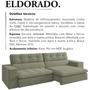 Imagem de Sofa Retratil E Reclinavel 3 Lugares 218 cm Eldorado SL 940 Veludo Moll