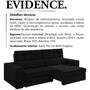 Imagem de Sofa Retratil E Reclinavel 3 Lugares 218 cm Evidence SL 944 Veludo Moll