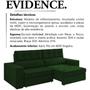Imagem de Sofa Retratil E Reclinavel 3 Lugares 218 cm Evidence SL 947 Veludo Moll