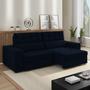 Imagem de Sofa Retratil E Reclinavel 3 Lugares 218 cm Evidence SL 948 Veludo Moll