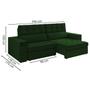 Imagem de Sofa Retratil E Reclinavel 3 Lugares 246 cm Evidence SL 947 Veludo Moll