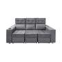 Imagem de Sofá Retrátil e Reclinável 3 lugares Londres 1.90cm com Molas Suede Speciale Home