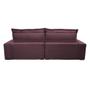 Imagem de Sofa Retrátil e Reclinável 3,12m com Molas Ensacadas Cama inBox Soft Tecido Suede Vinho 