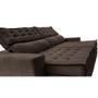 Imagem de Sofá Retrátil e Reclinável 3,15m Cama inBox Big Puffer com SoftGelD40 Velupluma Café
