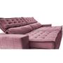 Imagem de Sofá Retrátil e Reclinável 3,15m Cama inBox Big Puffer com SoftGelD40 Velupluma Rose