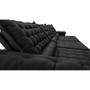 Imagem de Sofá Retrátil e Reclinável 3,55m Molas Ensacadas Cama inBox Big Space com Bordado 3D Velusoft Preto