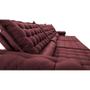 Imagem de Sofá Retrátil e Reclinável 3,55m Molas Ensacadas Cama inBox Big Space com Bordado 3D Velusoft Vinho