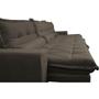 Imagem de Sofá Retrátil e Reclinável 3,82m com Molas Ensacadas Cama Inbox Soft Tecido Suede Velusoft Café