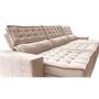 Imagem de Sofá Retrátil e Reclinável 3,85m Cama inBox Big Puffer com SoftGelD40 Velupluma Bege