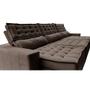 Imagem de Sofá Retrátil e Reclinável 3,85m Cama inBox Big Puffer com SoftGelD40 Velupluma Café
