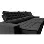 Imagem de Sofá Retrátil e Reclinável 3,85m Cama inBox Big Puffer com SoftGelD40 Velupluma Preto